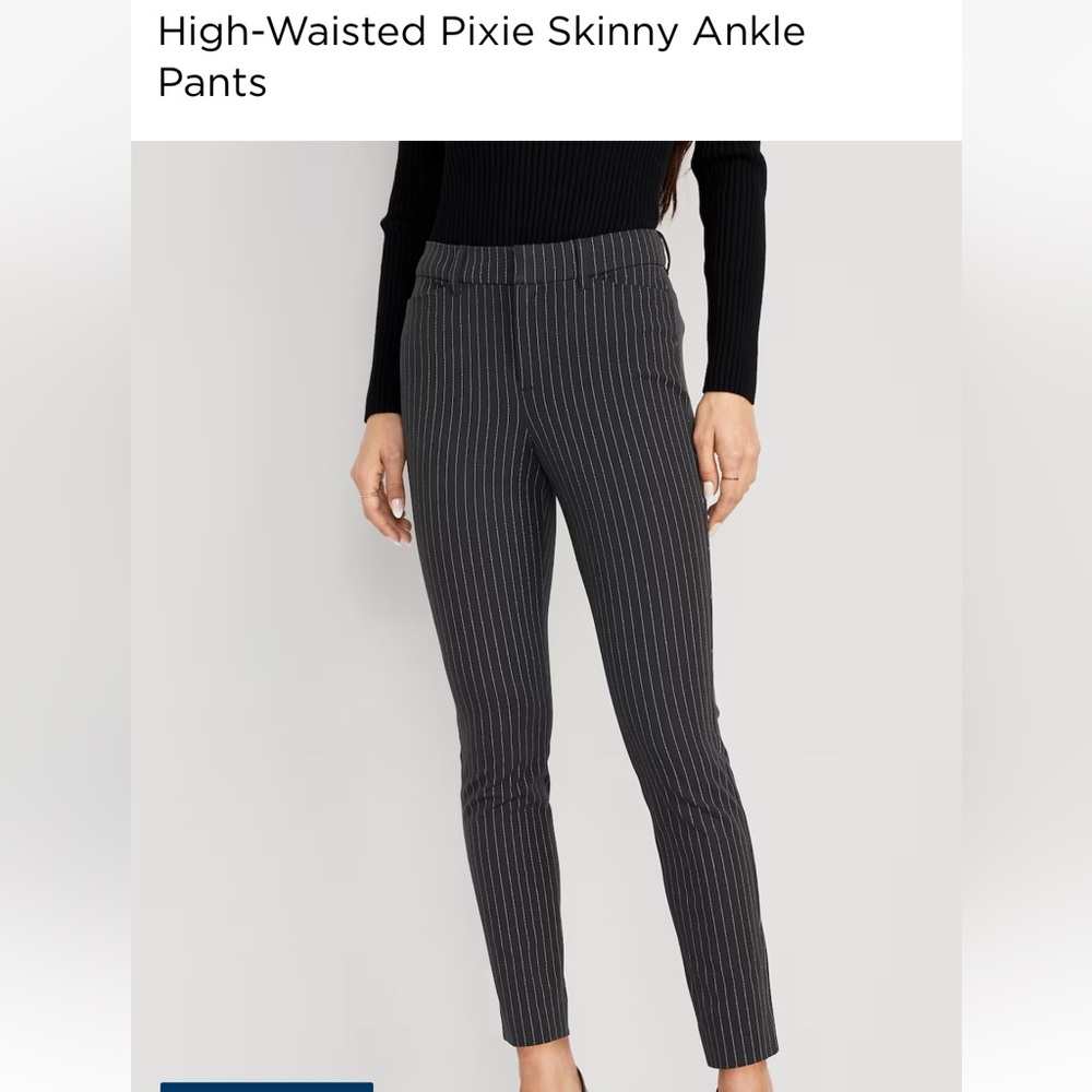 High-Waisted Pixie Skinny Ankle Pants - Old Navy - Work Pants